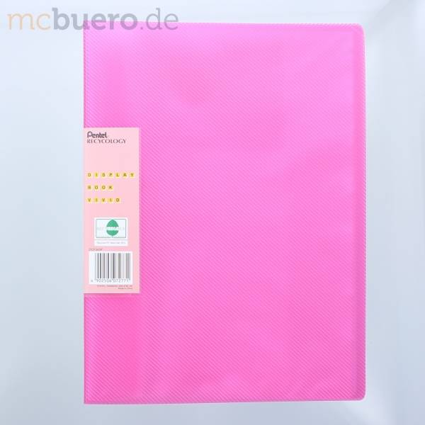 Sichtbuchmappe Clear transluzent A4 30 Hüllen pink