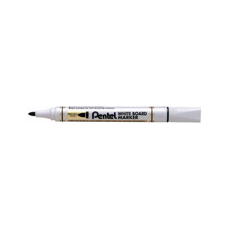 Pentel Whiteboard-Marker MW85, Rundspitze, schwarz