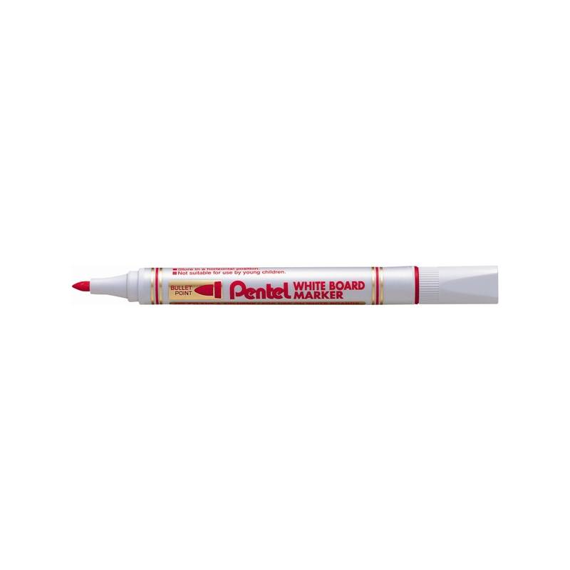 Pentel Whiteboard-Marker MW85, Rundspitze, rot