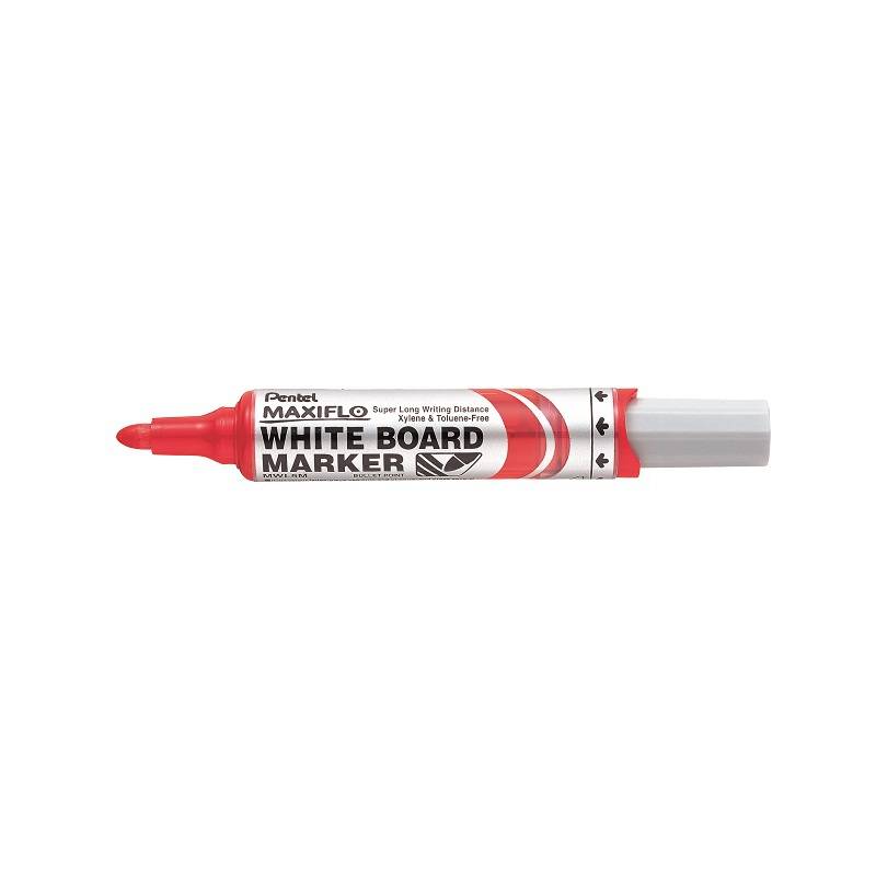 Pentel Whiteboard-Marker MAXIFLO MWL5M, rot