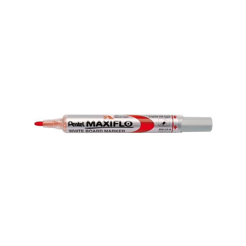 Pentel Whiteboard-Marker MAXIFLO MWL5S, rot