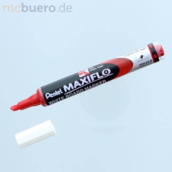 Whiteboardmarker Maxiflo 2-5mm Keilspitze rot