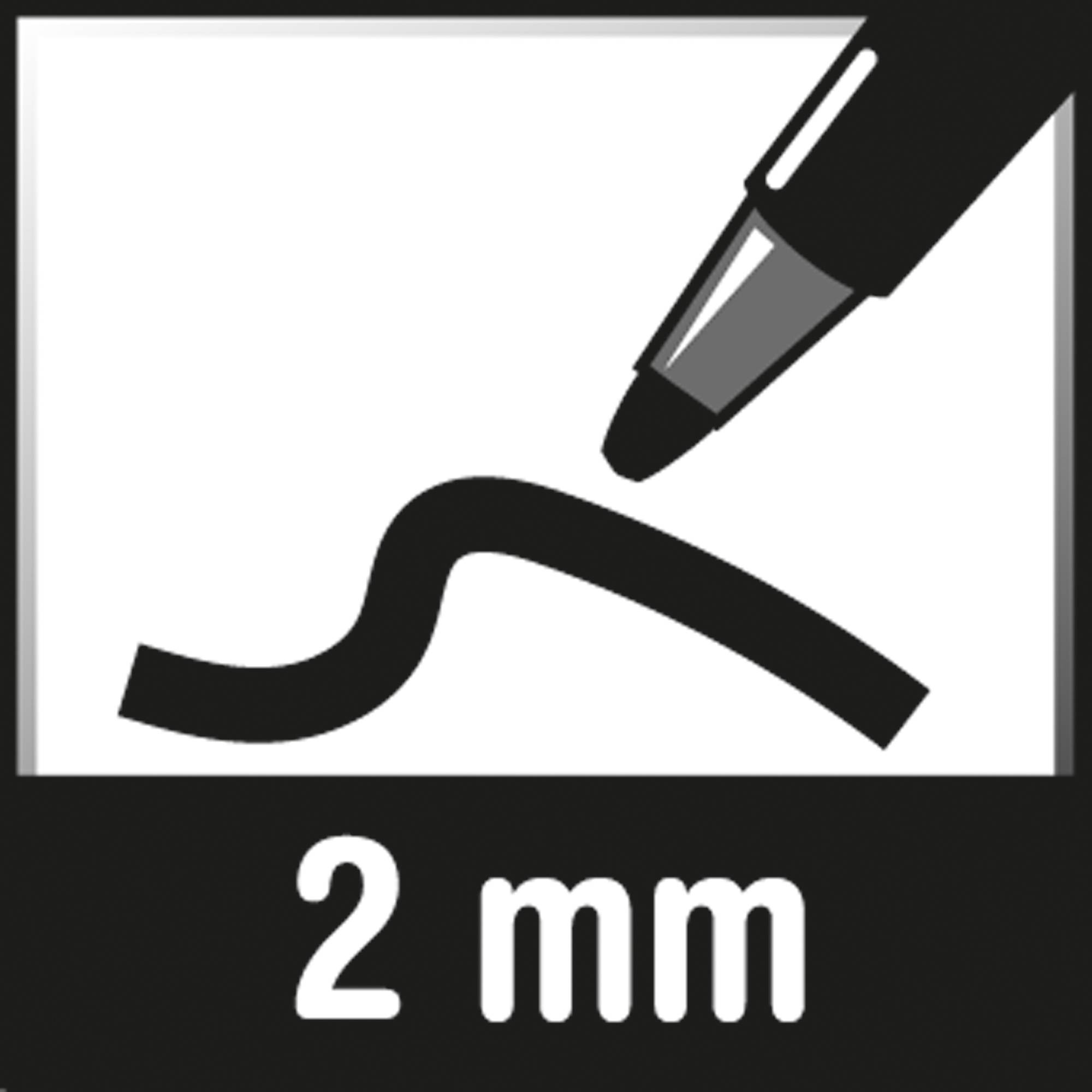 Pentel Permanentmarker 2mm Metall konische Spitze grün