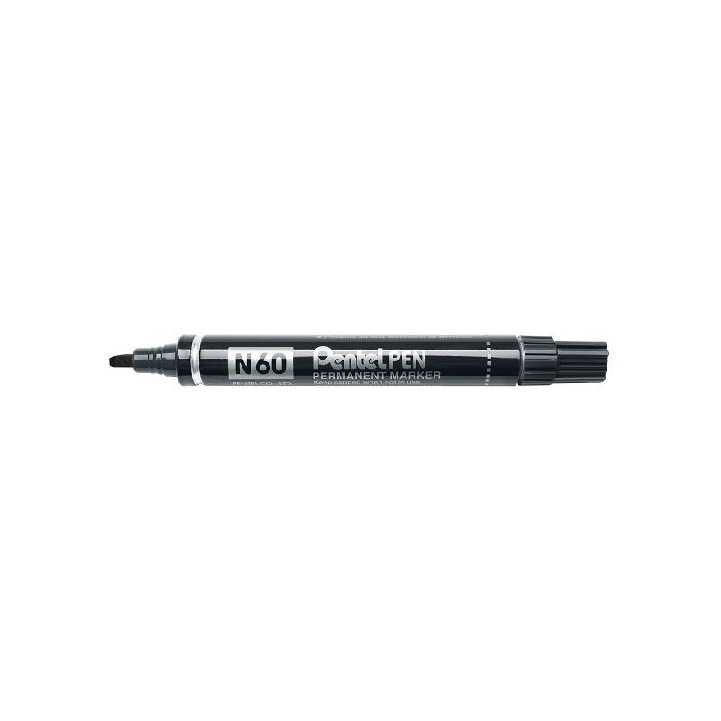 Pentel Permanent-Marker N60, schwarz, Keilspitze