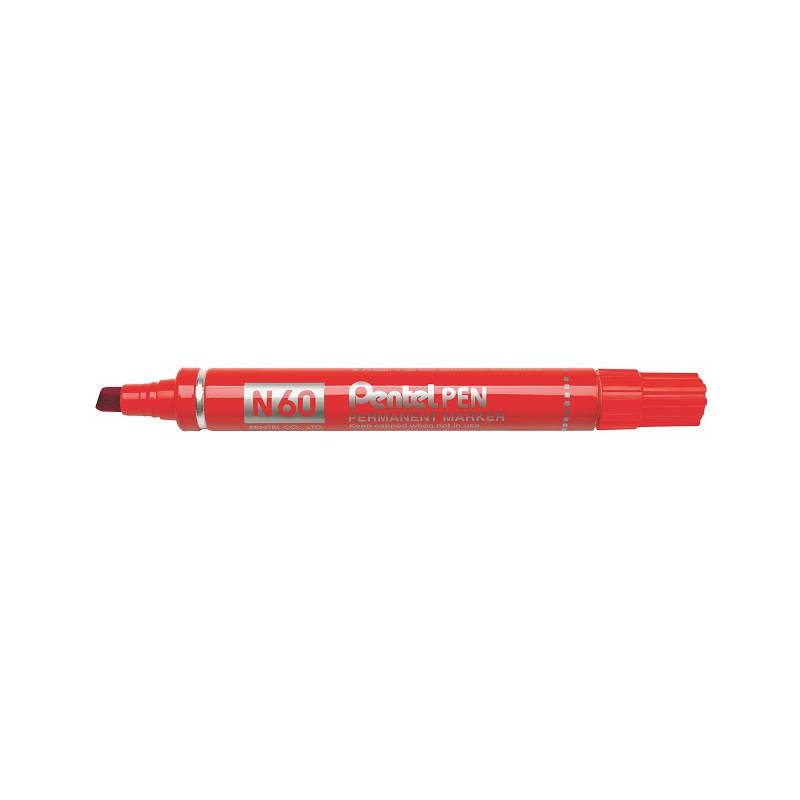 Pentel Permanent-Marker N60, rot, Keilspitze