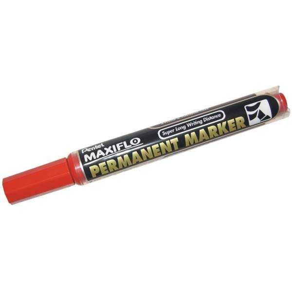 Permanentmarker Maxiflo 1-3,5mm Keilspitze rot