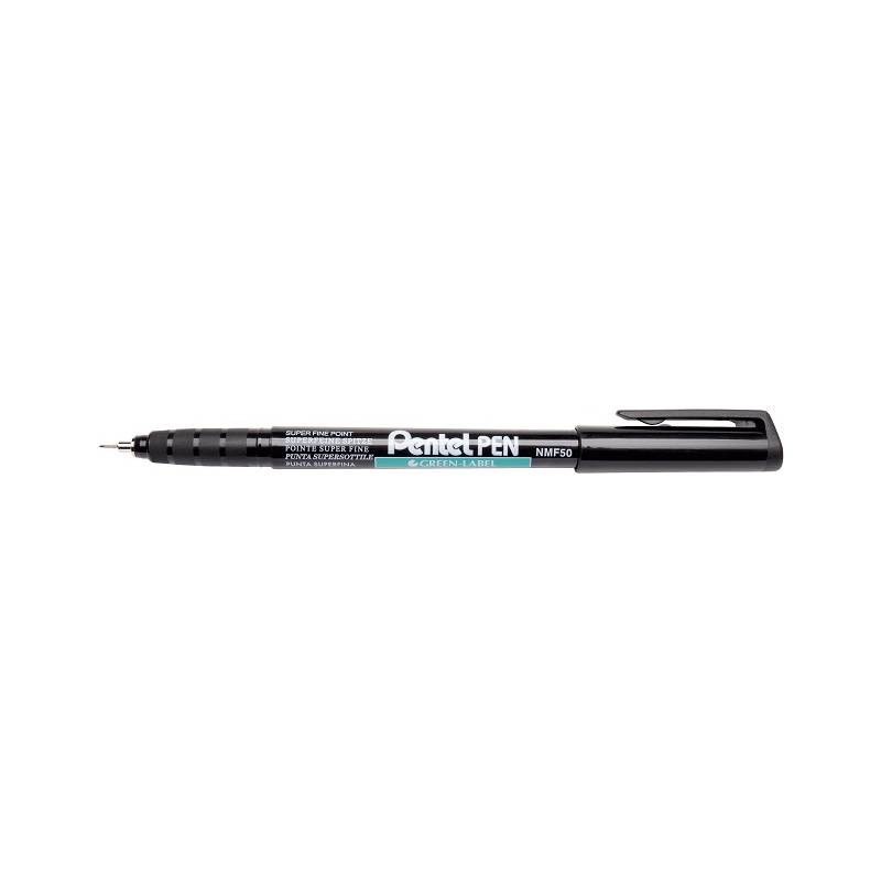 Pentel Permanent-Marker GREEN-LABEL NMF50, schwarz