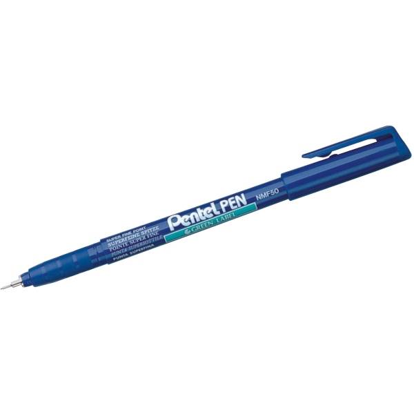 Permanentmarker green Label 0,6mm Rundspitze blau