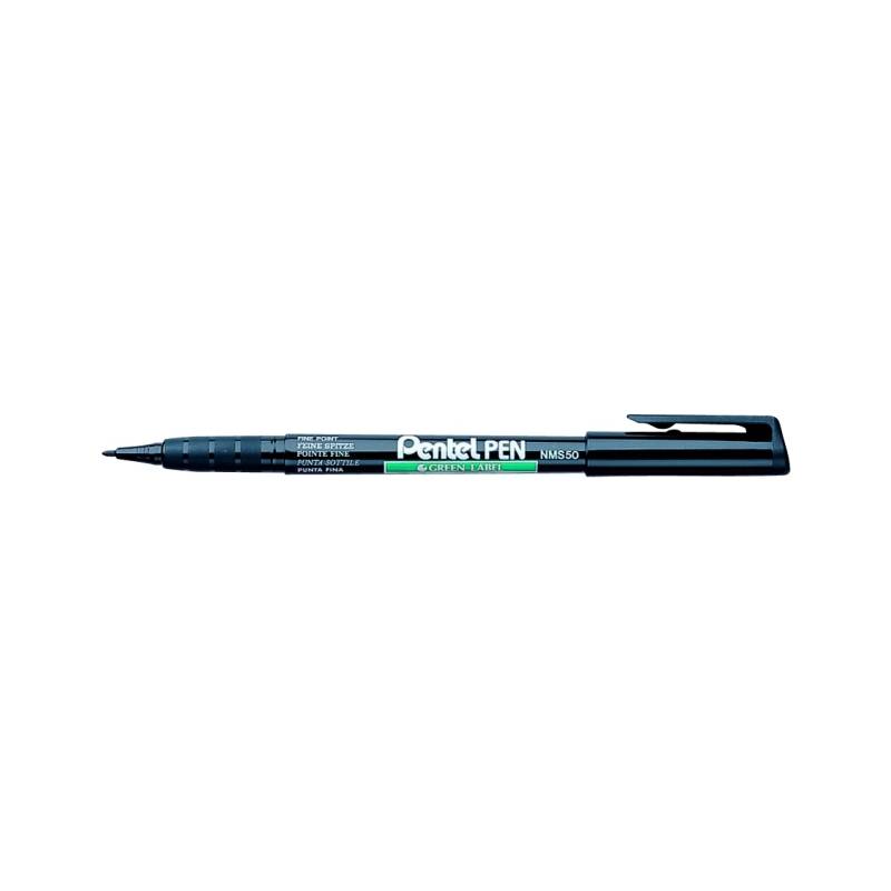 Pentel Permanent-Marker GREEN-LABEL NMS50, schwarz