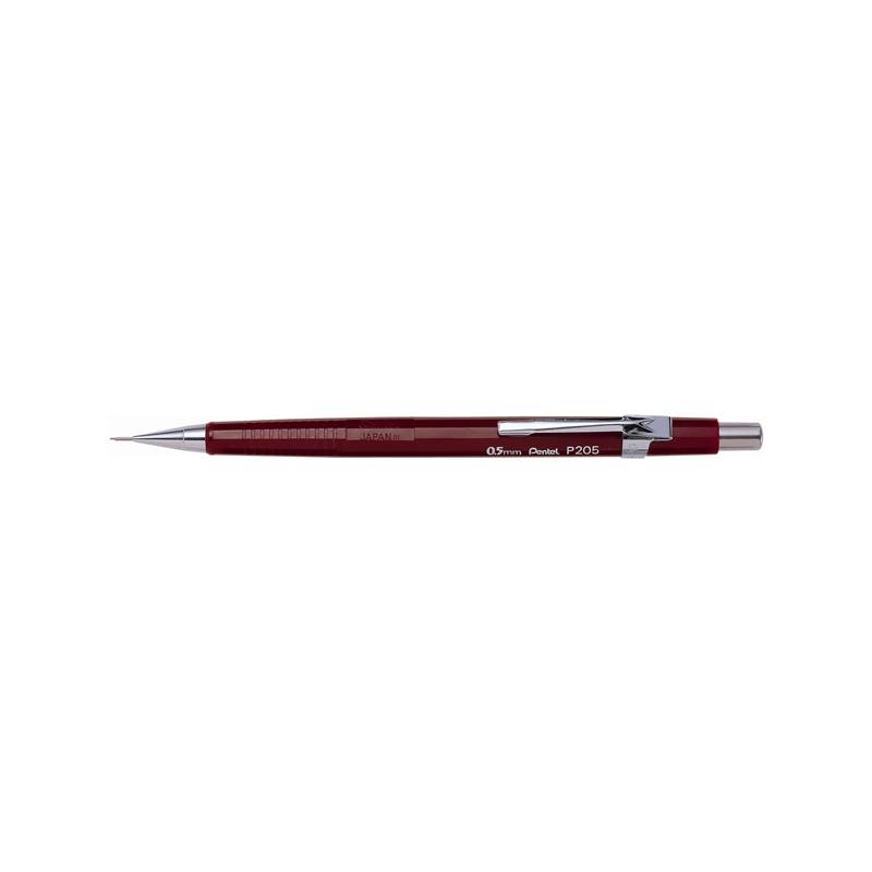 Pentel Druckbleistift P205, rot, Minenstärke: 0,5 mm