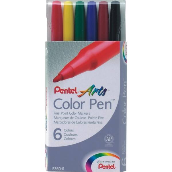 Faserschreiber Colour Pen 0,5-2,0mm VE=6 Farben