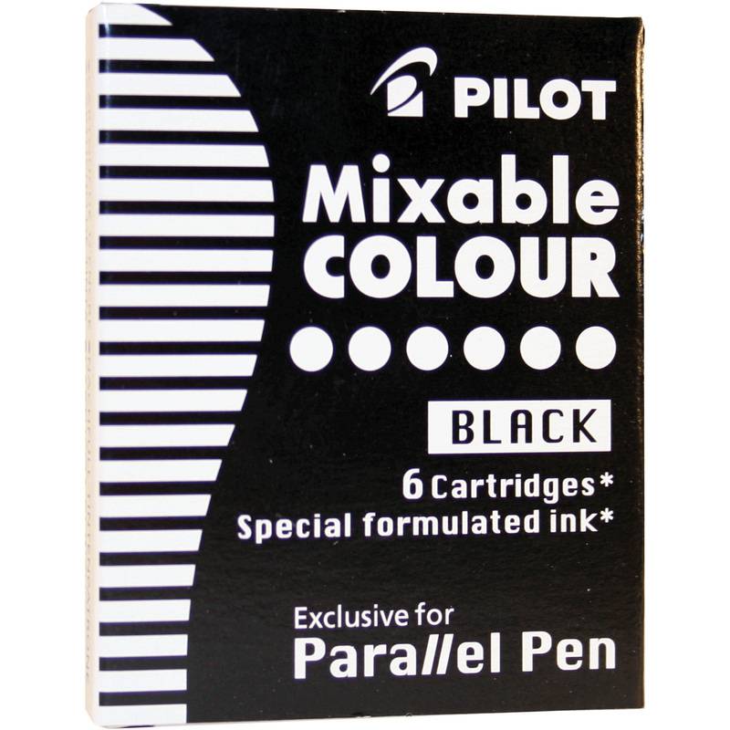 PILOT Tintenpatronen für Füllhalter Parallel Pen, schwarz