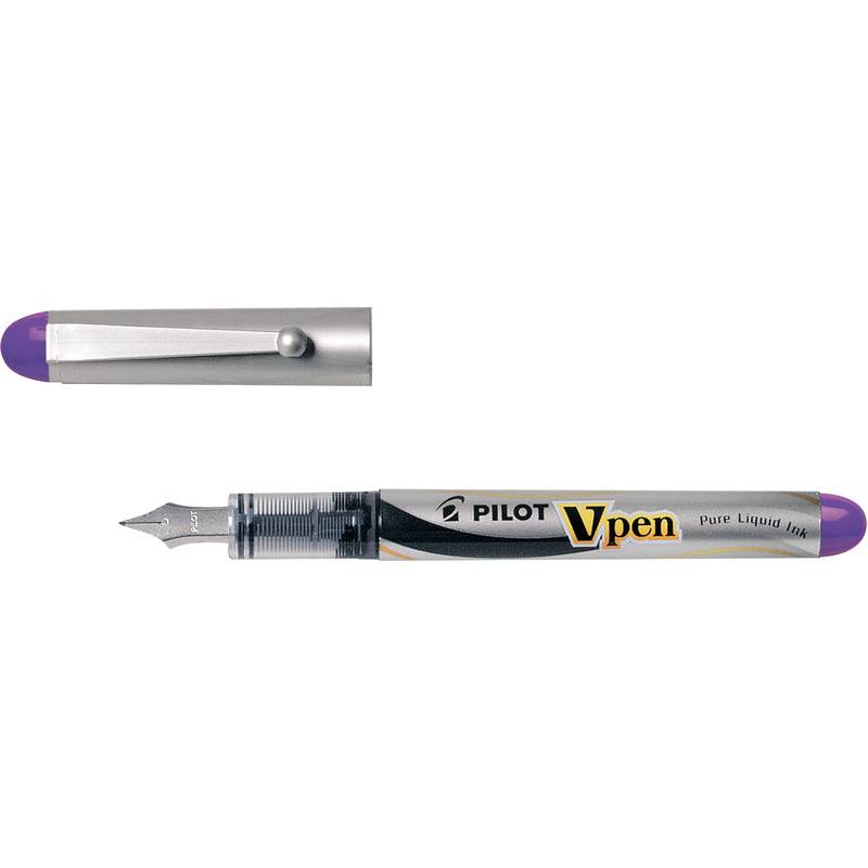 PILOT Einweg-Füllhalter V-Pen Silver, violett