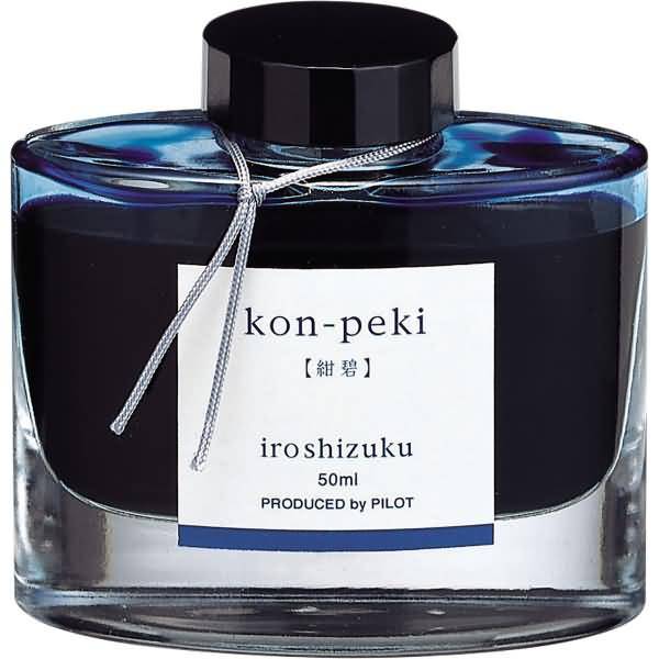 Tintenglas Iroshizuku 50ml (kon-peki) Deep Cerulean Blue