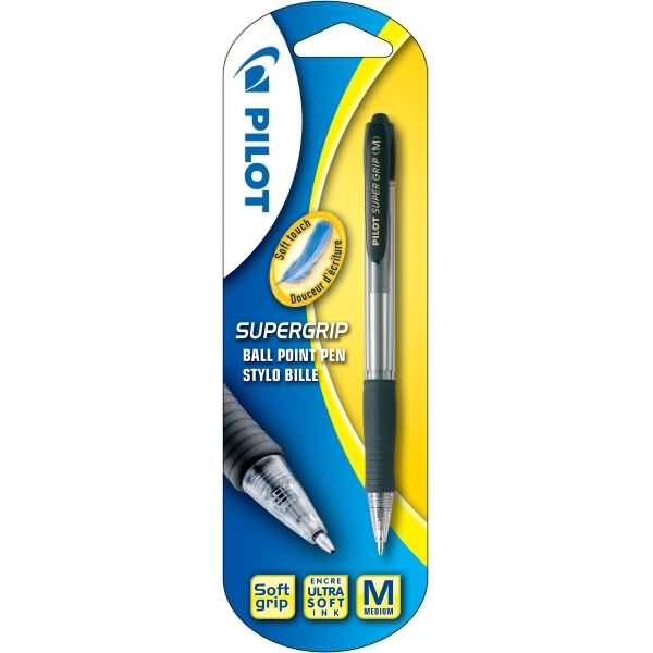 Kugelschreiber Super Grip M Schreibfarbe schwarz Blister