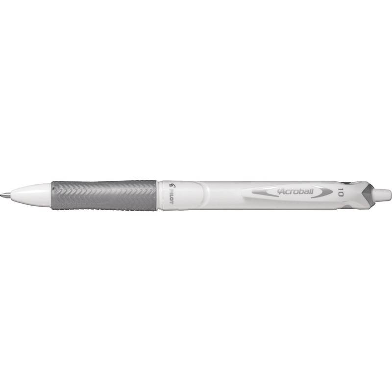 PILOT Druckkugelschreiber ACROBALL PURE WHITE, schwarz