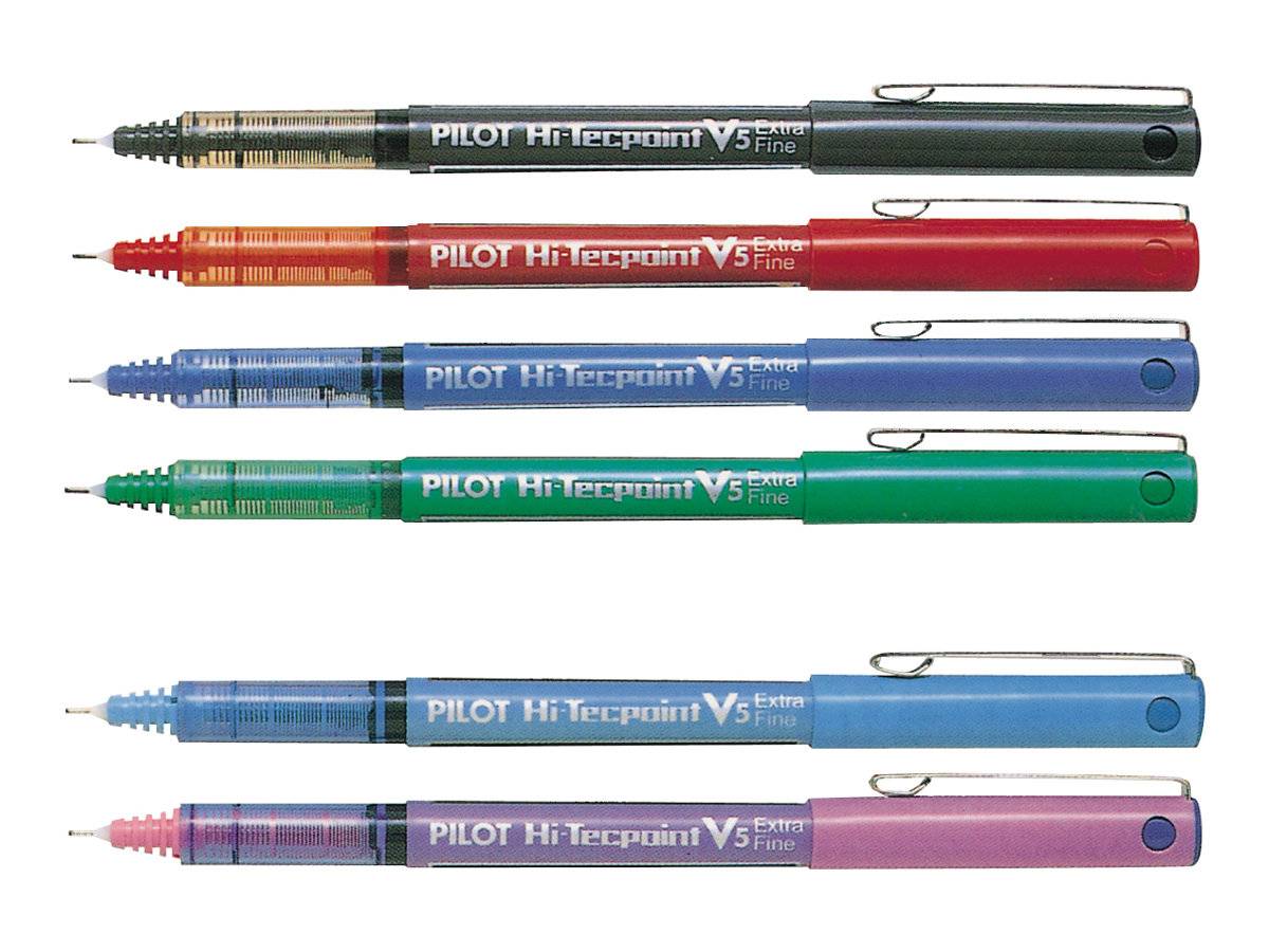 PILOT PEN - Pilot Hi-Tecpoint V5 - Tintenroller - Schwarz