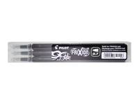 PILOT PEN - Pilot FriXion Ball Slim - Nachfüllpatrone - Schwarz - 0.7 mm - fein (Packung mit 3)