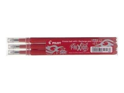 PILOT PEN - Pilot FriXion Ball - Nachfüllpatrone - Rot - 0.7 mm - fein (Packung mit 3)