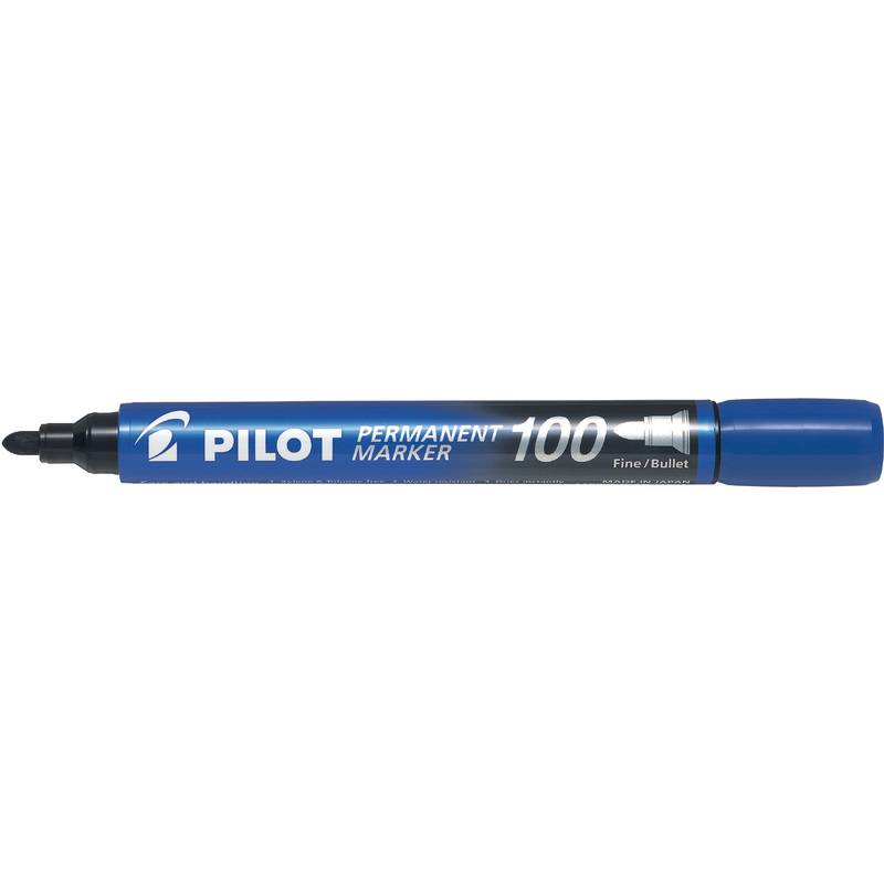 PILOT PEN - Pilot SCA-100-L, Blau, Rundspitze, Schwarz, Blau, Fein, 4,5 mm, 1 mm