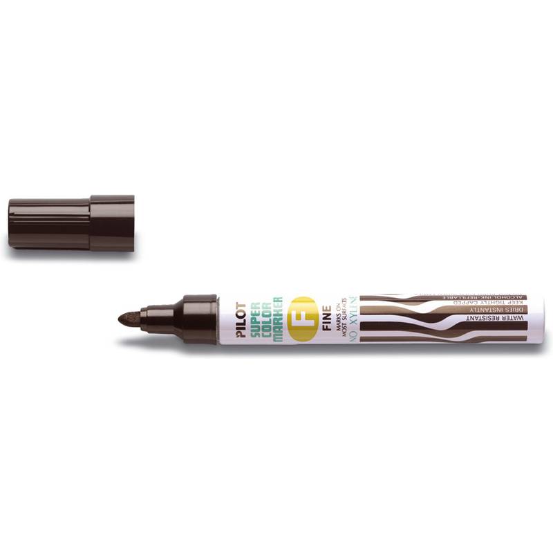 PILOT Permanent-Marker SUPER COLOR FINE, Rundspitze, schwarz