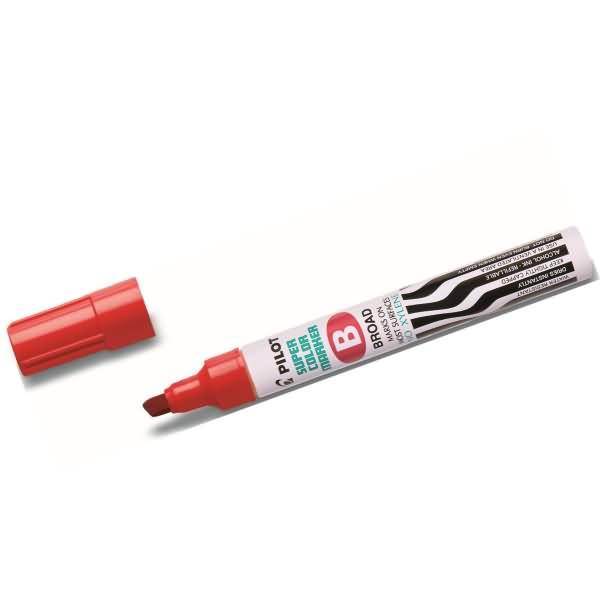Permanentmarker breit 2-4,5mm Keilspitze rot