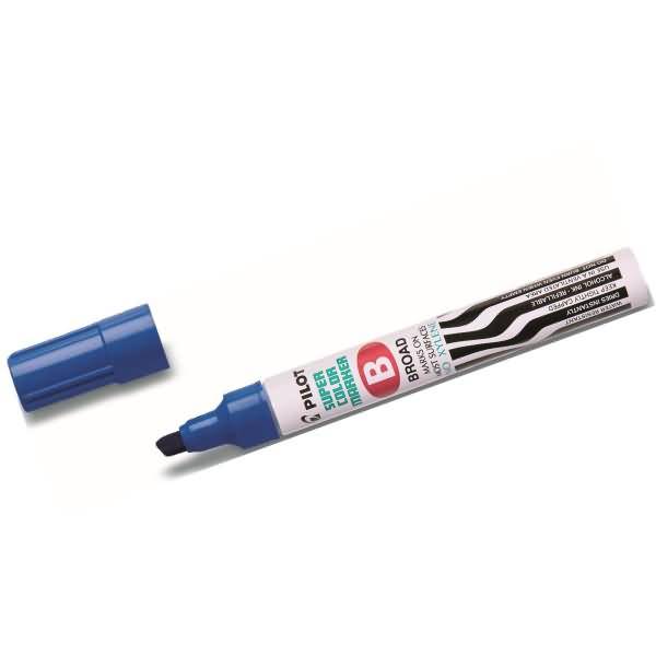 Permanentmarker breit 2-4,5mm Keilspitze blau