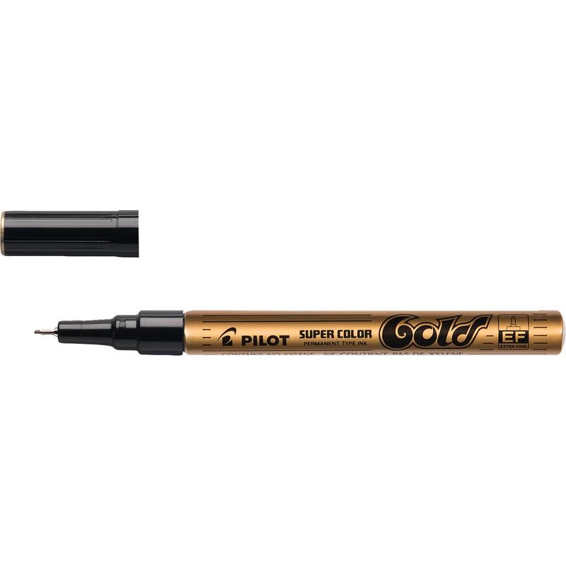 PILOT Permanent-Marker SUPER COLOR, extra feine Spitze, gold