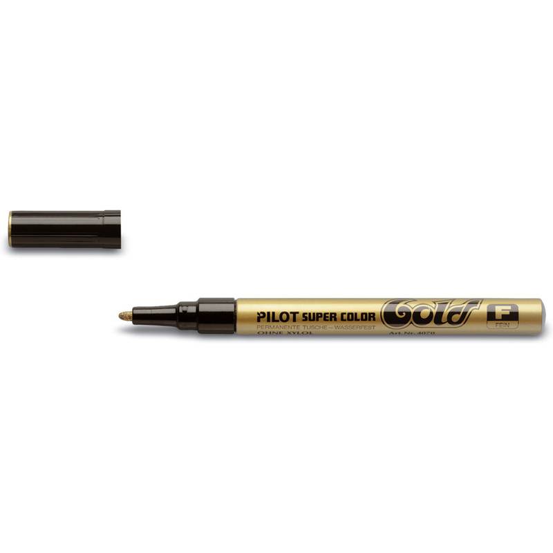 PILOT Permanent-Marker SUPER COLOR GOLD, feine Spitze, gold