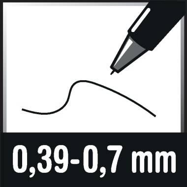 PILOT PEN - Pilot FriXion, Medium, Schwarz, Rundspitze, 2,5 mm, 0,63 mm, Schwarz, Weiß