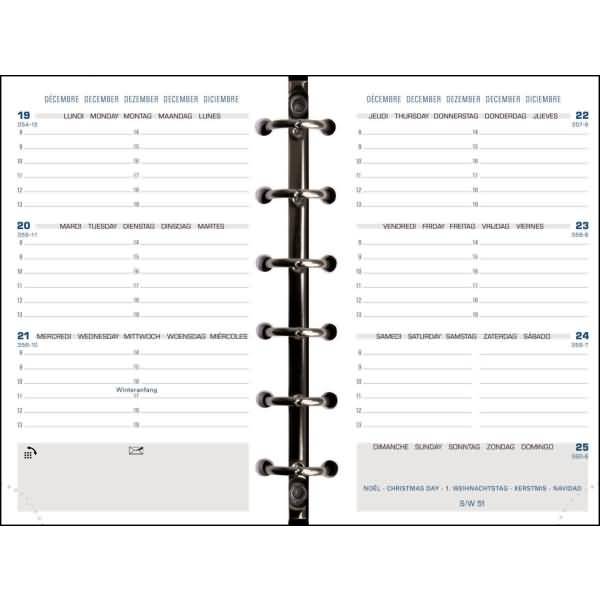 Timer Kalender 1 Woche auf 2 Seiten 8,1x12,6cm 2026