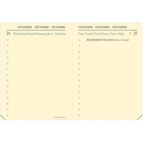 Kalender Miniday 7x10cm Impala schwarz 2027
