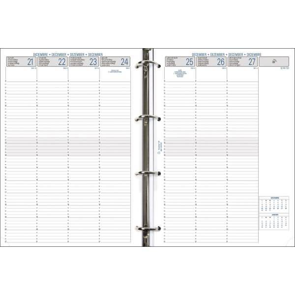 Timer Einlage 1 Woche auf 2 Seiten senkrecht 21x29,7cm 2025