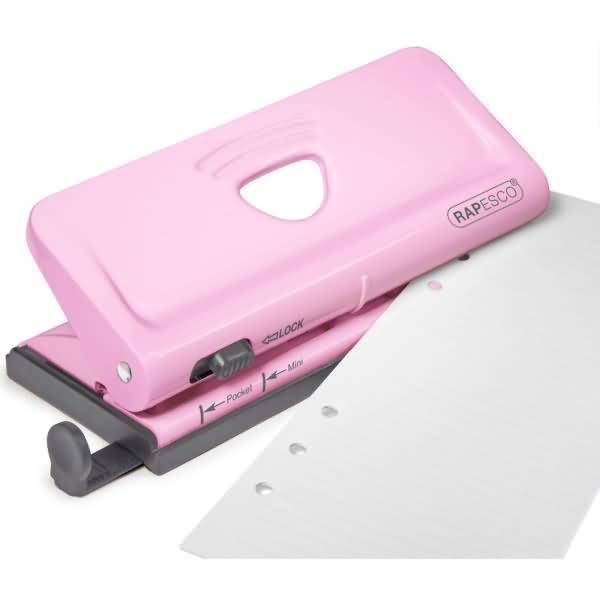 Terminplaner-Locher 6-fach verstellbar Rosa