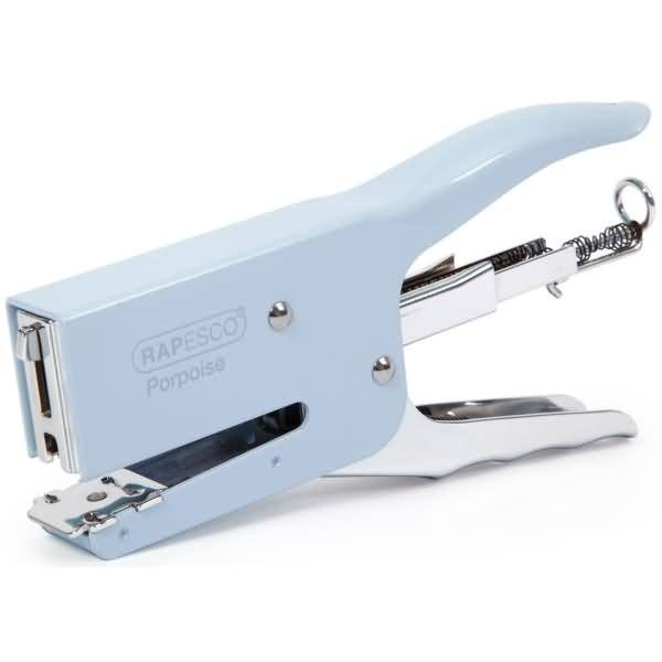 Heftzange Porpoise 50 Blatt Hellblau