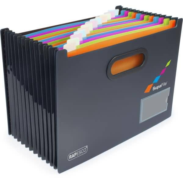 Rapesco 1489, Schwarz, A4, A4, Landschaft, 1300 Blätter, 13 Schublade(n)