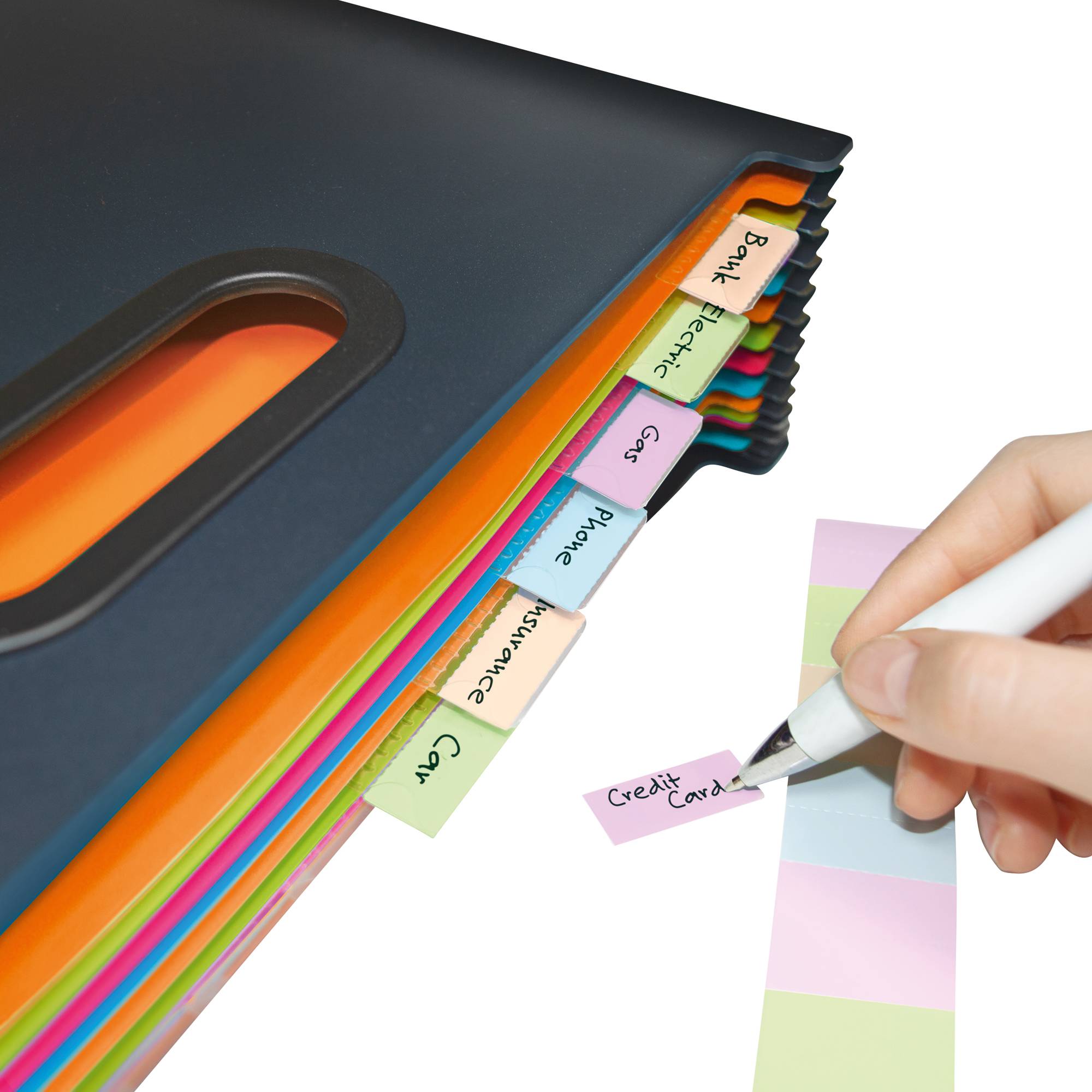 RAPESCO Fächermappe SupaFile 1552 DIN A4+ 13Fächer farbig