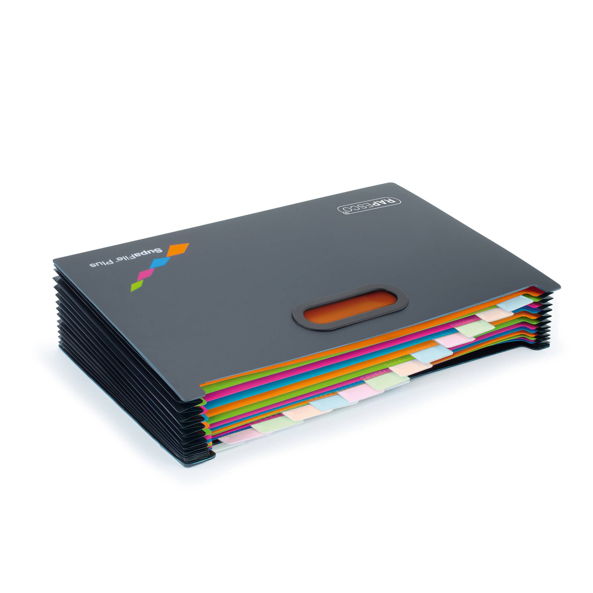 RAPESCO Fächermappe SupaFile 1552 DIN A4+ 13Fächer farbig