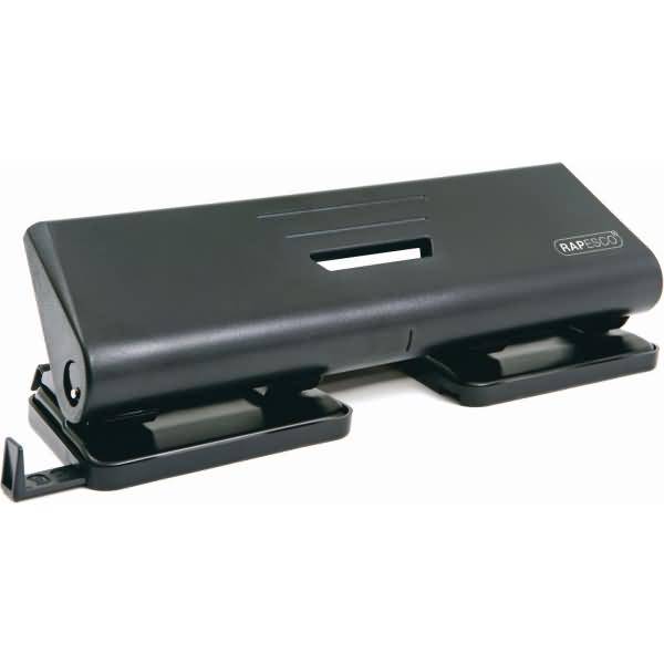 Locher 75-P 4-fach 16 Blatt schwarz