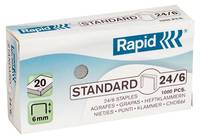 Rapid Standart - Heftklammern - 24/6 - 6 mm - zinkbeschichtet