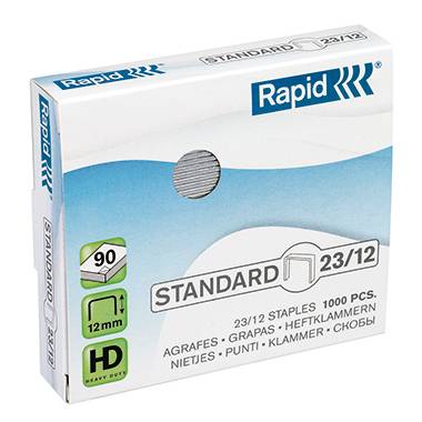 Rapid Heftklammer Standard 24869400 23/12 1.000 St./Pack.