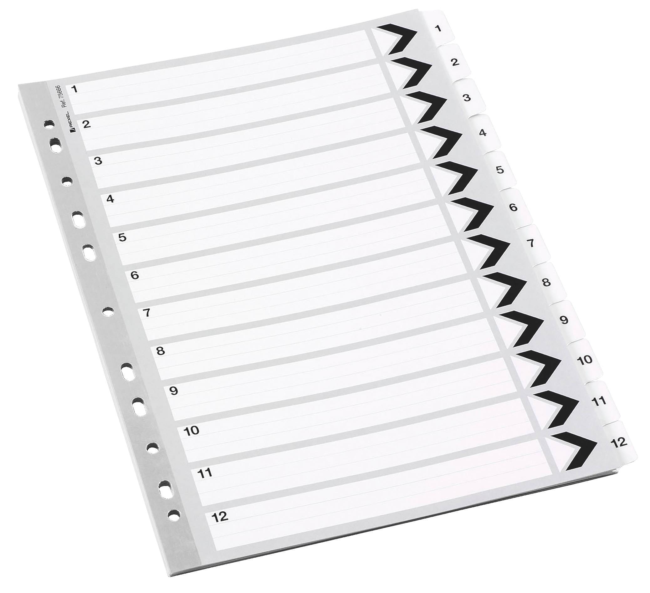 Kartonregister 1-12 - Rexel®