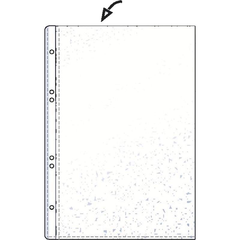 HETZEL Prospekthülle Economic, A6, PP, genarbt, 0,075 mm