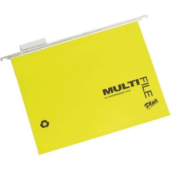 Hängemappe Multifile Plus A4 Manilakarton 15mm VE=10 Stück sortiert