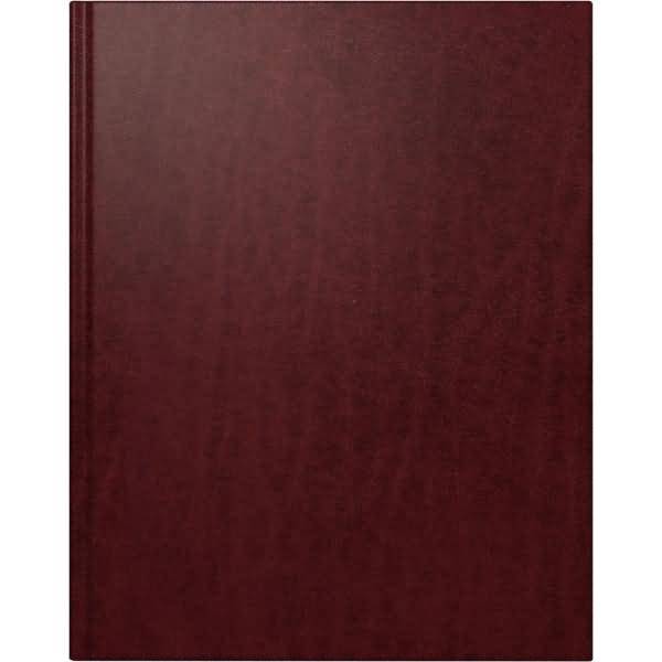 Buchkalender Managerkalender TM 20,5x26cm 1 Woche/2 Seiten Leder weinrot 2020