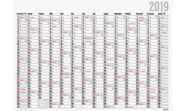 rido idé Wandkalender Plakatkalender Office I 2019 (6250346)