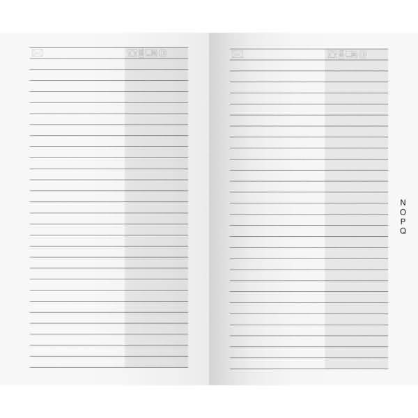 Anschriftenheft Gilet 70x118mm