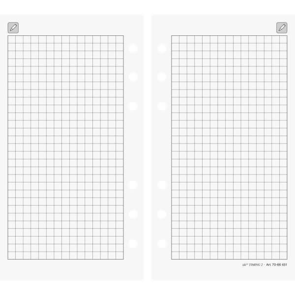 Ersatzformulare Timing 2 Notizpapier kariert 24 Blatt