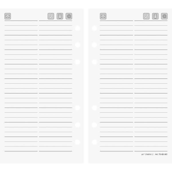 Ersatzformulare Timing 2 Adressen 24 Blatt