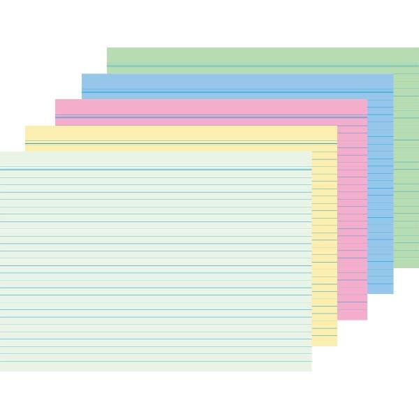 Karteikarten A6 liniert sortiert VE=100 Stück